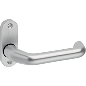 Perfil de aluminio EDI ovalado F1 de 8 mm con orificio para manija de puerta, pieza 1391/0800 para rieles de cortinas y accesorios - Product Image 1