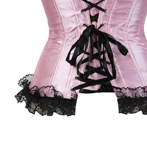 Corset en cuir de haute qualité de taille personnalisée pour femmes Corset de couleur unie respirant pour vêtements de club - Product Image 5