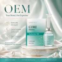 Sérum Éclaircissant pour la Peau à l'Acide Hyaluronique CORE, Ampoule Hydratante Éclatante pour les Lèvres, Marque Privée OEM ODM Usine 100mL