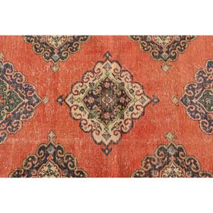 Alfombra clásica de retazos azul naranja de 3,5x12,7 pies para sala de estar o dormitorio para adolescentes hecha de lana viscosa con respaldo de látex - Product Image 5