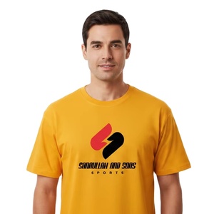 T-shirt personnalisé pour homme en coton 100% à col rond et manches courtes, tissu respirant anti-boulochage, coupe ample, 180g - Product Image 3