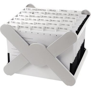 HAN X-CROSS DIN A4 35 Carpetas Colgantes de Poliestireno Gris Claro - Product Image 3