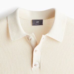 Marque de luxe hommes rétro mince Polo T-shirt vêtements de créateur blanc motif Jacquard à manches courtes affaires été - Product Image 4