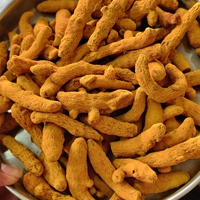 Curcuma cru séché de qualité supérieure, en tranches, jaune vif, épice naturelle au goût intense, emballage en polybag de 25 kg