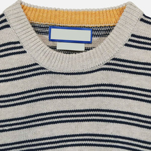 Pull en tricot pour homme ODM, motif tricoté, pulls d'hiver, tricot en coton, col rond, pull en tricot tendance pour homme - Product Image 3