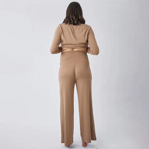 2025ชุดคลุมท้องสำหรับผู้หญิงชุดใส่นอนระบายอากาศได้ดีพิมพ์โลโก้ได้ตามต้องการสำหรับคุณแม่มือใหม่ในฤดูร้อน - Product Image 4