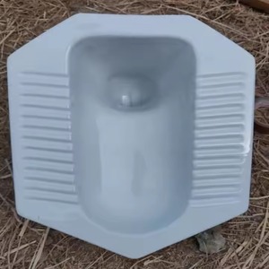 VIstaar Salle de bains Placard à eau Accroupi Pan Commode Céramique Porcelaine Produits Diamant GT Pan pour l'Afrique Produits sanitaires orientaux - Product Image 6