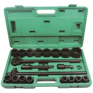 Hand tools CRV 21pcs 3/4'' impact socket wrench set plastic bag heavy duty air impact socket set drive car repair tool box set