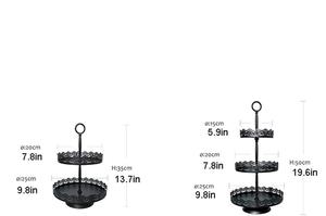 Exhibidor de Postres Decorativo de Metal Ecológico para Celebraciones Étnicas, Ofrece una Exhibición Encantadora de Pasteles Tradicionales Festivos - Product Image 3