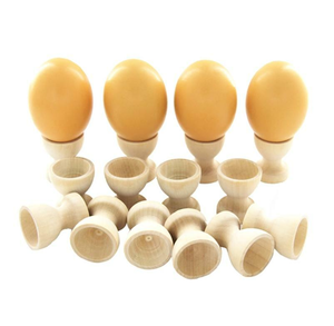 Wholesale Wood <b>Egg</b> Cup Holder Natural Wood Color Hot Sale Breakfast Table Wood <b>Egg</b> Holder Cup - Product Image 5