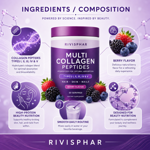 Collagène en <span class=keywords><strong>poudre</strong></span> saveur baies naturelles pour adultes – Soin beauté, antioxydant, éclaircissant pour la <span class=keywords><strong>peau</strong></span>, soutien des os et des articulations - Product Image 5