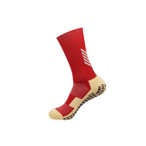 Chaussettes de sport antidérapantes de sport personnalisées en gros de haute qualité Bas personnalisé Spandex/Polyester Séchage rapide Respirant - Product Image 3