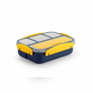 Premium 1300ml Plastic <b>Lunch</b> <b>Box</b> with 4 Sections Dishwasher Safe Leakproof <b>Bento</b> Container for Adults and <b>Kids</b> Meals - Product Image 1