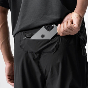 Men's Customizable Sweatpants Gym Fitness Workout Pants Soft Nylon 4 Way Stretch <b>Tight</b> Jogger Pockets Active Bottoms for - Product Image 2