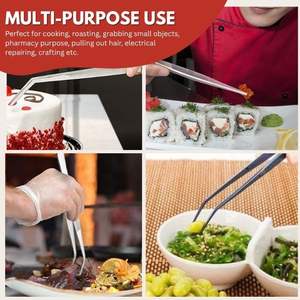 2025แหนบคีบโลหะดีไซน์หยักเครื่องใช้ในครัวทำจากสเตนเลสปลายบางดีไซน์ทันสมัย - Product Image 6