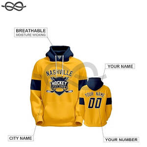Sudaderas con capucha de hockey sobre hielo personalizadas Ropa personalizada con cualquier nombre Número Sudaderas de hockey Hombres Mujeres Deportes juveniles - Product Image 2