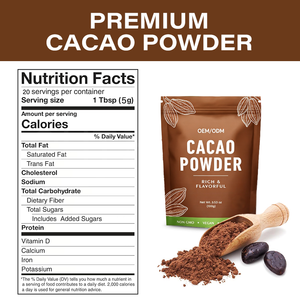 Suministro de Fábrica OEM: Polvo de Cacao Alcalinizado Natural Sabor Chocolate de Alta Calidad, 1kg/bolsa, Agente Saborizante de Grado Alimenticio - Product Image 4