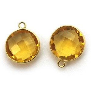 Collier en labradorite avec pendentif de pierre précieuse ronde à facettes de 14mm pour bijoux et cadeaux personnalisés. - Product Image 5