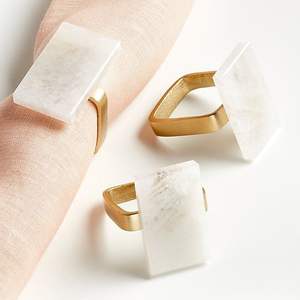 Great Quality In Reasonable Price Natural Finish Marble Napkin Ring For Simple <b>Table</b> Styling Highlighting Organic Marble Texture - Product Image 5