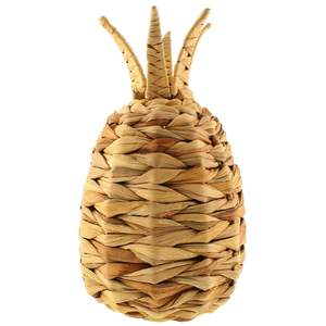 Handmade <b>Water</b> Hyacinth Pineapple <b>Toy</b> Natural Woven Kids Decorative <b>Play</b> Item - Product Image 1