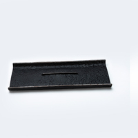 YAYU nouveau grès japonais Rectangle Sushi vaisselle gravure blanc Sashimi plats de service assiette en céramique noire pour Restaurant