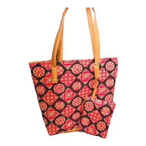 Bolsa de playa de algodón, con patrón de ganchillo - Product Image 3