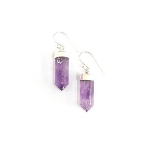 Boucles d'oreilles en cristal d'améthyste de 6,0 grammes - Product Image 1