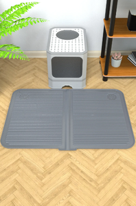 Alfombrilla plegable de silicona de gran tamaño, 40x60 cm, para atrapar basura verde, antideslizante, para perros y gatos, alfombrilla impermeable lavable para mascotas, alfombrillas para mascotas - Product Image 2