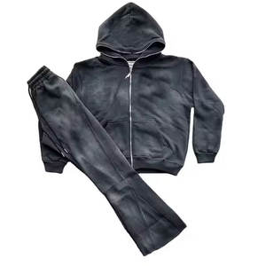 Survêtements professionnels surdimensionnés personnalisés à Offre Spéciale lavage à l'acide pour hommes sweat à manches longues à vendre - Product Image 5