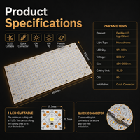 Tira de LED Regulable de 5000K, Lámina de Luz LED de Alta Densidad, Panel Flexible, Lámina LED Delgada Personalizada para Encimeras de Piedra, Retroiluminación de Ónix