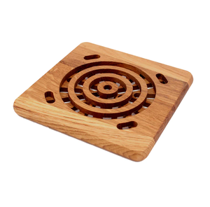 Salvamanteles de madera redondo salvamanteles de madera natural para platos calientes olla alta venta mesa de comedor Cocina - Product Image 5