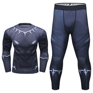 Ensemble de compression Rash Guard MMA à manches longues OEM avec logo personnalisé imprimé par sublimation, matière Spandex/Nylon, séchage rapide, respirant - Product Image 2