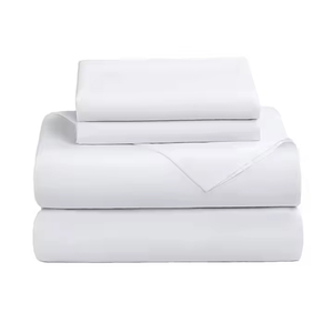 Bán Buôn Năm Sao Khách Sạn Sang Trọng Bộ Đồ Giường Màu Trắng Đặt 100% Bông Tấm Ga trải giường Đặt - Product Image 4