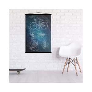 Black <b>Poster</b> Strip Set 61 cm 3 Pairs Digital Printing Hanging Decorations Alternative to Framing for Home Decor Plastic Material - Product Image 3