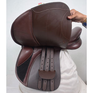 Selle de cheval sautant anglaise professionnelle en cuir véritable Durable de haute qualité Selles d'équitation à contact étroit - Product Image 3