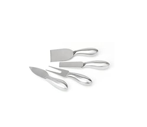 Cuchillo de acero inoxidable Natural para queso, Juego de 4 piezas, esparcidores de mantequilla, uso hecho a mano, producto en oferta - Product Image 3