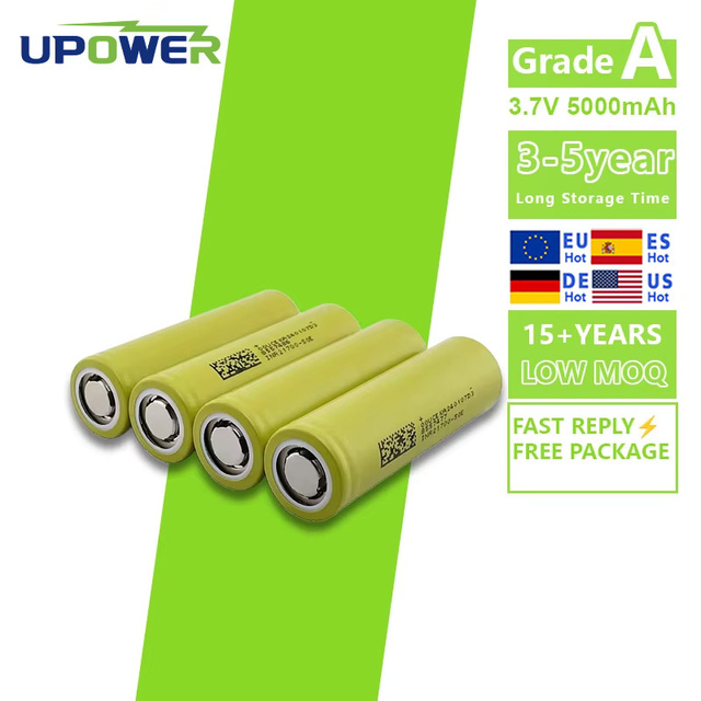 ULi High Capacity 21700 3.7V 5000mAh INR21700 Lithium-ion Cylindrical Battery Cell ICR21700 for E-bike E-scooter