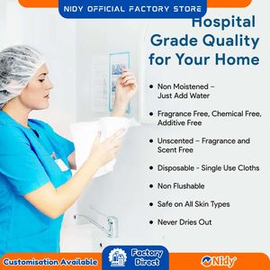 Serviettes jetables absorbantes hygiéniques douces NIDY Séchage rapide pour la peau pour les soins d'hygiène personnelle Produit de beauté et de soins personnels - Product Image 5