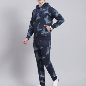 Ensemble de survêtement décontracté à capuche en deux pièces de haute qualité, sweat-shirt uni, 100% coton molletonné, taille régulière, unisexe, personnalisable - Product Image 2