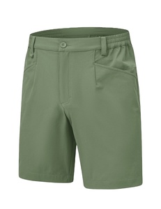 Vente en gros Polyester Spandex léger séchage rapide plaine bas ceinture Shorts avec poches pour hommes affaires Golf expédition DDP - Product Image 4