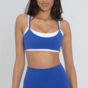 Quality Reversible Windproof Medium Support Fitness Bra Womens Gym Sports Bra Stretch Fit Comfortable Athletic <b>Apparel</b> - Product Image 3