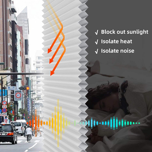 Rèm cửa tổ ong cách nhiệt, rèm cuốn không dây có khung, rèm chắn sáng hoàn toàn tùy chỉnh theo nhà máy dành cho cửa sổ - Product Image 4