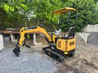 Mini-excavatrice haute performance HH12 de 1,2 tonne avec flèche déportée, homologuée EPA/CE, livraison gratuite