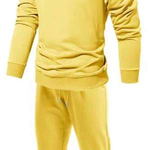 Autumn and Winter Round Neck Sweatsuit Sports Suit Loose and Simple Casual Sweatshirt Two-piece Sets - Product Image 3