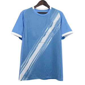 Camisetas de Fútbol para Hombre al por Mayor, 100% Poliéster, Uniformes de Fútbol, Antibacterianas, de Secado Rápido, Transpirables, de Manga Corta - Product Image 1