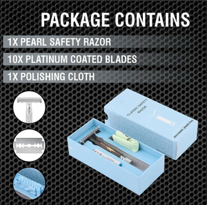 Anaaif มีดโกนโลหะขอบสองด้านคุณภาพสูงสำหรับผู้ชายที่มีคุณภาพสูงชุบด้วยเหล็กสีโรสโกลด์กำจัดขนใต้วงแขนขนมปังดูแลส่วนบุคคล - Product Image 4