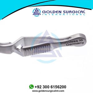 คีมผ่าตัดแบบ De-Bakey ปากคีบไขว้ ขนาด 124 มม. เครื่องมือศัลยกรรมประสาท คีมแบบไม่ทำให้บาดเจ็บ ขายส่ง - Product Image 4