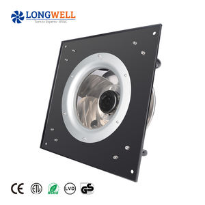 롱웰 400mm 700w 230v EC 저소음 고풍량 후곡형 알루미늄 합금 임펠러 브라켓 송풍팬 - Product Image 2