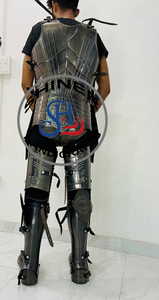 ชุดเกราะอัศวินยุคกลาง,ชุดเกราะโบราณแบบสวมได้ครึ่งเกราะเหล็กเกจ18พร้อมชุดป้องกันขาเต็มขา - Product Image 2