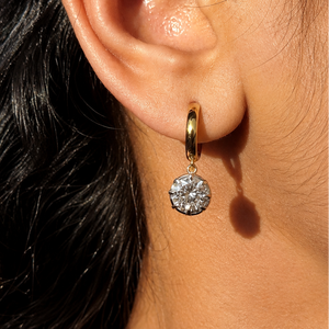 Boucles d'oreilles en diamant or blanc Caravan Daylight, poids total 1-1 carat - Product Image 1